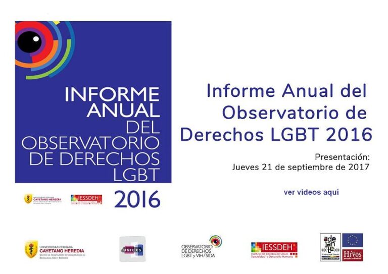 Presentación del Informe Anual LGBT 2016