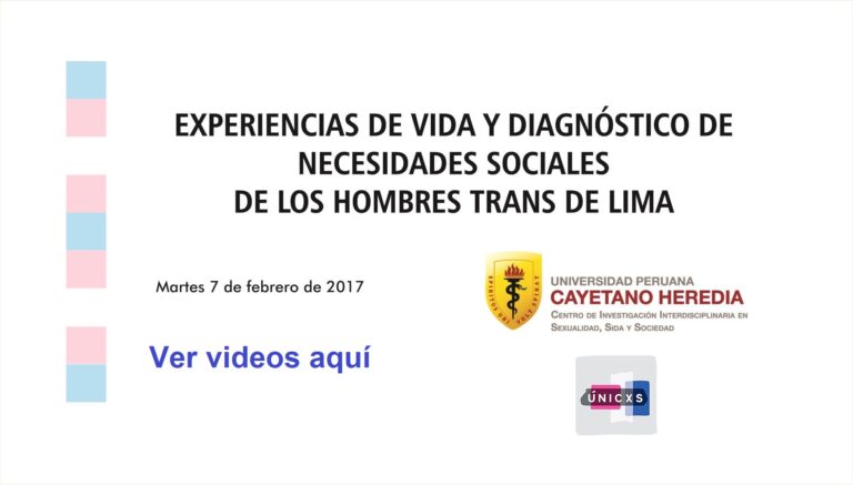 Experiencias de vida y necesidades sociales de los hombres trans en Lima