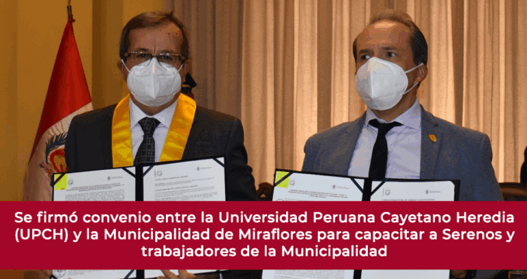 La Universidad Peruana Cayetano Heredia (UPCH) capacitará a Serenos y trabajadores de la Municipalidad de Miraflores para respetar los derechos humanos de las personas LGBT