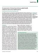 An assessment of interactions between global health initiatives and country health systems